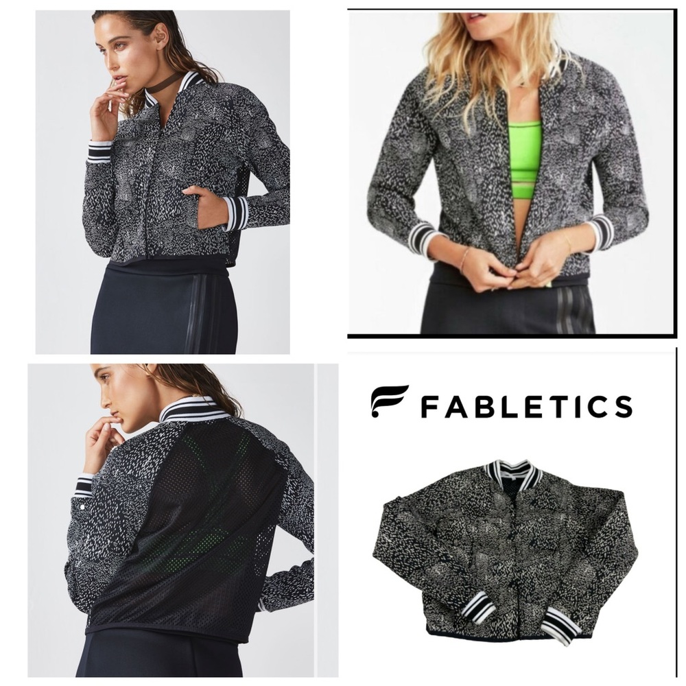 Fabletics Tia Bomber Printed Jacket. - image 1